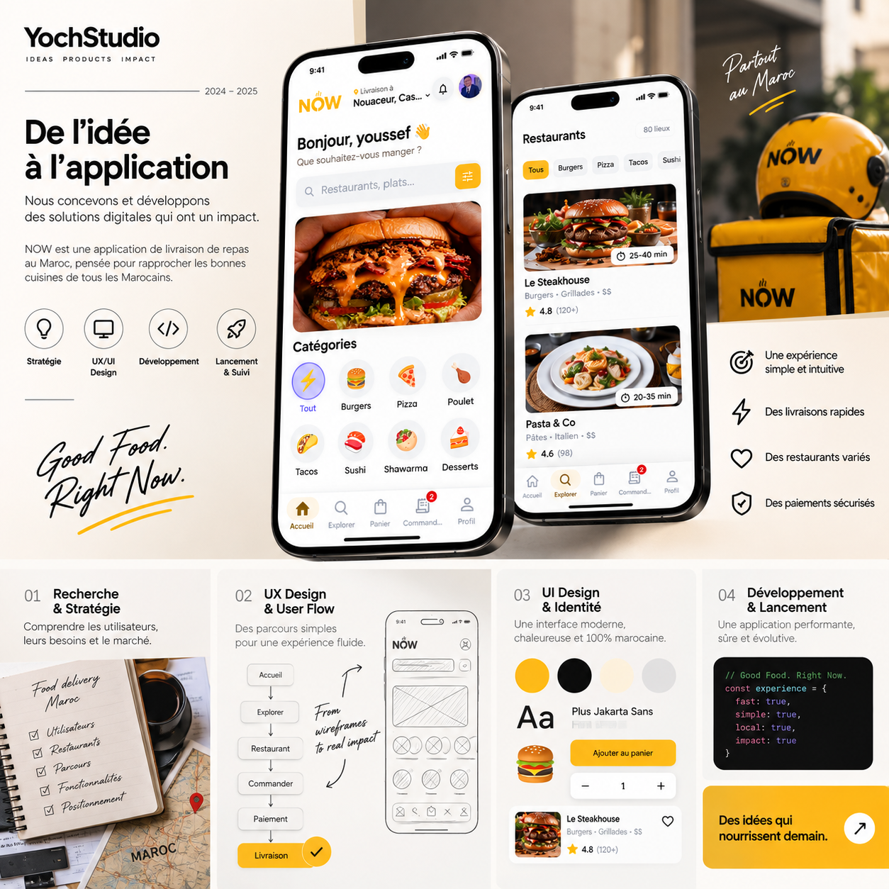 NOW food delivery app